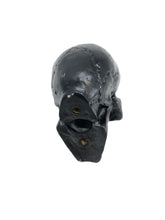 Load image into Gallery viewer, Cracked Skull Ornamental Statue for Fenders or Bonnet Mascot - Black - Highway Hawk H02-086B
