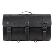 Ledrie HLMOT2-1008 Motorcycle Suitcase 67 Litres Real Leather - Extra Large Black