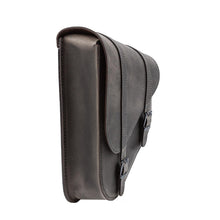 Load image into Gallery viewer, Ledrie HLZAD2-2009 Swingarm Bag Narrow Brown 6.5 Litres fits Suzuki &amp; Yamaha Cruisers &amp; H-D Softail to 2017 made from Genuine Real Leather
