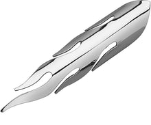 Load image into Gallery viewer, Chrome Flame Exhaust Heat Shield Cover For 2 in Pipes Custom Look - Custom Chrome 78400
