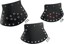 Load image into Gallery viewer, Studded Black Mud Flap Spray Suppression Medium for Harley-Davidson or Universal - Drag Specialties DS393703
