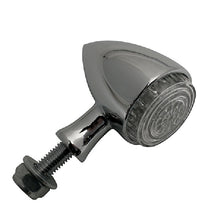 Load image into Gallery viewer, Round Neat Bullet Amber LED Turn Signals/Indicators, Pair - Chrome - Highway Hawk HH203-200
