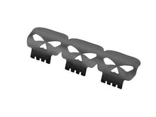 Load image into Gallery viewer, Black Skulls Exhaust Heat Shield Cover fits up to 60mm Diameter Pipes - Highway Hawk H65-560
