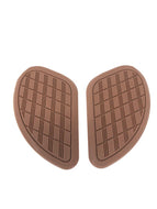 Knee Pads for the Fuel Tank 1 Set - Brown 190mm x 110mm - Highway Hawk HC61-062