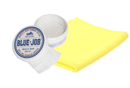Blue Job Chrome Exhaust Polish + Lint Free Polishing Cloth, 28g Tub - will NOT scratch chrome