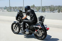 Load image into Gallery viewer, Burly Sissy Bar fits Harley-Davidson Sportster 1996-2003, chrome or black, choice of heights
