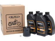 RevTech Oil Change Service Kit for Harley-Davidson Twin Cam (1999-17) - Black Filter
