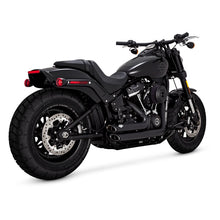 Load image into Gallery viewer, Vance &amp; Hines 47333 PCX Black Shortshots Staggered Exhaust fits Harley-Davidson 2018 up Softail
