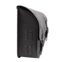 Load image into Gallery viewer, Ledrie HLZAD2-1075H Rear Swingarm Bag 11 Litres with Bottleholder for Suzuki/Yamaha Cruisers made from Genuine Real Leather
