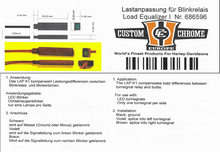 Load image into Gallery viewer, Load Equaliser fits Harley-Davidson with LED Indicators (except CAN-BUS) - Custom Chrome 686596
