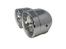 Load image into Gallery viewer, Frog Eye Double/Dual Twin Headlight/Headlamp - Chrome - Highway Hawk H223-333
