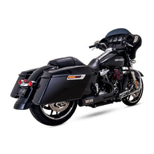 Load image into Gallery viewer, Vance &amp; Hines 47321 PCX Black Hi Output RR 2-into-1 Exhaust fits Harley-Davidson 2017 up Touring
