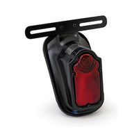 Taillight Tombstone with Licence Plate Holder + E-Mark - Black