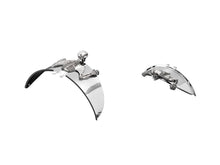 Load image into Gallery viewer, Skeleton Skull Chrome Statue Fender/Visor Ornament - L - Highway Hawk H66-071
