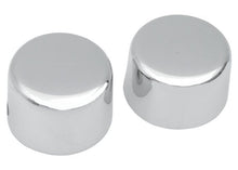 Load image into Gallery viewer, Chrome Front Axle Caps/Covers Harley-Davidson XL FXD FL
