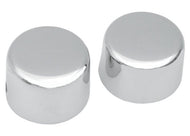 Chrome Front Axle Caps/Covers fits Harley-Davidson XL FXD FL - Drag Specialties DS-222881