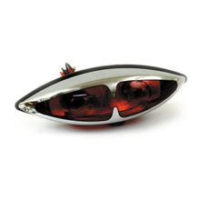 Load image into Gallery viewer, Rear Brake Tail and Licence Plate Light Snake-Eye for Motorcycle/Trike E-mark - Chrome - Highway Hawk H68-340
