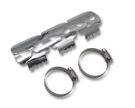 Chrome Skulls Exhaust Heat Shield Cover fits up to 60mm Pipes - Highway Hawk H65-558