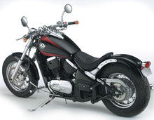 Load image into Gallery viewer, Custom Rear Brake &amp; Tail Light Large Cateye Red Lens, E-mark - Chrome - Highway Hawk H68-319
