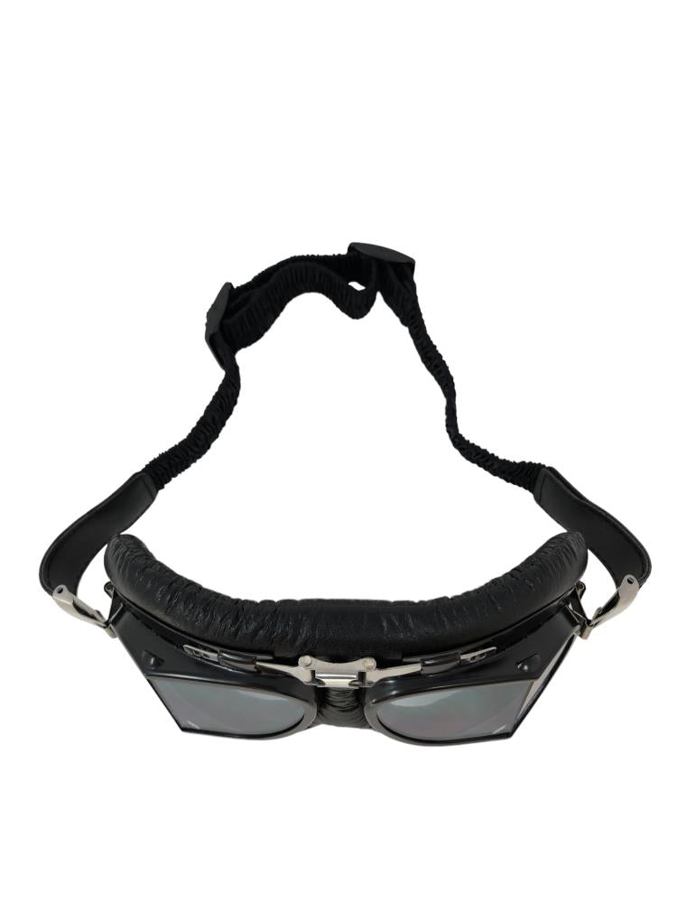 red baron goggles Red Baron Aviator/Flying Goggles Flat Lens for Open Face Helmets
