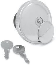 Load image into Gallery viewer, Chrome Non-Vented Locking/Lockable Screw Gas Petrol Cap fits Harley-Davidson 1982-95 - Drag Specialties 0703-0229
