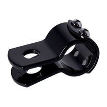 Load image into Gallery viewer, 1-1/8 Inch (28mm) 3 Piece Clamp Gloss Black for Footpeg/Spot Light - Motorcycle Storehouse 515263
