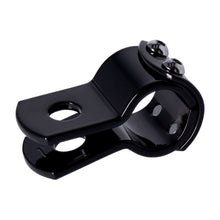 Load image into Gallery viewer, 1 Inch (25mm) 3 Piece Clamp Gloss Black for Footpeg/Spot Light - Motorcycle Storehouse 515262
