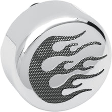 Load image into Gallery viewer, Chrome &amp; Black Flame Replacement Horn Cover for Harley-Davidson
