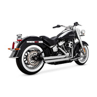 Vance & Hines PCX Chrome Big Shots Staggered Exhaust 2018 up Softail
