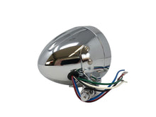 Load image into Gallery viewer, Chrome Bullet Spot Light (1) Tech Glide Chrome Ribbed Shell - Highway Hawk H68-1241
