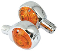 Bullseye Bar End Turn Signals / Indicators for 7/8 inch (22mm) Handlebars - Highway Hawk H68-255