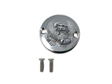 Load image into Gallery viewer, Master Brake Cylinder Cover Chrome "Live to Ride" fits Kawasaki Right Side,Round - Highway Hawk H454-001R
