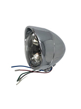 Load image into Gallery viewer, Chrome Bullet Spot Light (1) Tech Glide Chrome Ribbed Shell - Highway Hawk H68-1241
