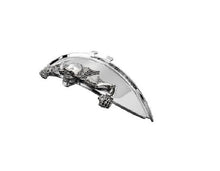 Load image into Gallery viewer, Skeleton Skull Chrome Statue Fender/Visor Ornament - S - Highway Hawk H66-070

