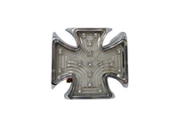 Maltese (Iron) Gothic Cross Rear LED Tail Light - Chrome - Highway Hawk H68-0160