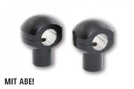 HIGHSIDER 150-020 Riser Ball 50mm High for 1 inch Handlebars - Black