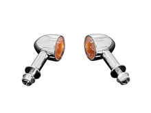 Load image into Gallery viewer, Turn Signal set (2 pieces) &quot;Tech Glide&quot; Turn Signal in Chrome, Long Stem - Highway Hawk H203-339
