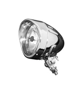Chrome Bullet Spot Light (1) Tech Glide Chrome Ribbed Shell - Highway Hawk H68-1241