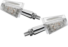 Load image into Gallery viewer, Turn Signal Set (2) Coffin Style, LED - Chrome - Highway Hawk H68-585
