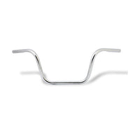 10 in. Low Ape Hanger Chrome 1 inch (25mm) Motorcycle Handlebars (with wiring dimples) - Motorcycle Storehouse 900665