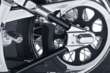 Load image into Gallery viewer, Kuryakyn 8200 Phantom Chrome Swingarm Covers for Harley-Davidson Softail 1986-2007

