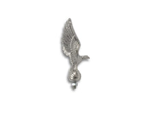 Load image into Gallery viewer, Standing Silver Eagle Statue Chrome Finish Fender Mud Guard Ornament Mascot - Highway Hawk H02-074
