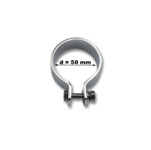 Load image into Gallery viewer, Chrome Exhaust O-Clamp Clip 2 inch (50mm) Diameter for Motorcycle/Trike
