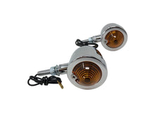 Load image into Gallery viewer, Turn Signal/Indicators Bullet Lights Pair (2) - Chrome  - Highway Hawk H68-5001
