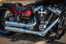 Load image into Gallery viewer, Thunderbike 22-74-010 Ignition (Timer) Cover &quot;Cross&quot; Design fits Harley Softail, Touring Milwaukee Eight models
