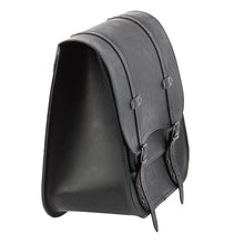 Load image into Gallery viewer, Ledrie HLZAD2-1072 Saddlebag One Sided Black 30 Litre Universal - Genuine Real Leather

