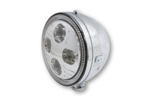 Load image into Gallery viewer, HIGHSIDER 223-004 LED Headlight 5-3/4 inch &quot;ATLANTA&quot; Bottom Mount -Chrome
