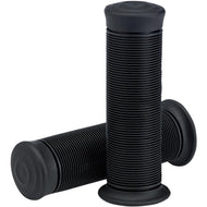 Biltwell 6701-0101 Kung Fu Black TPV Rubber 1 inch (25mm) Handlebar Grips Pair
