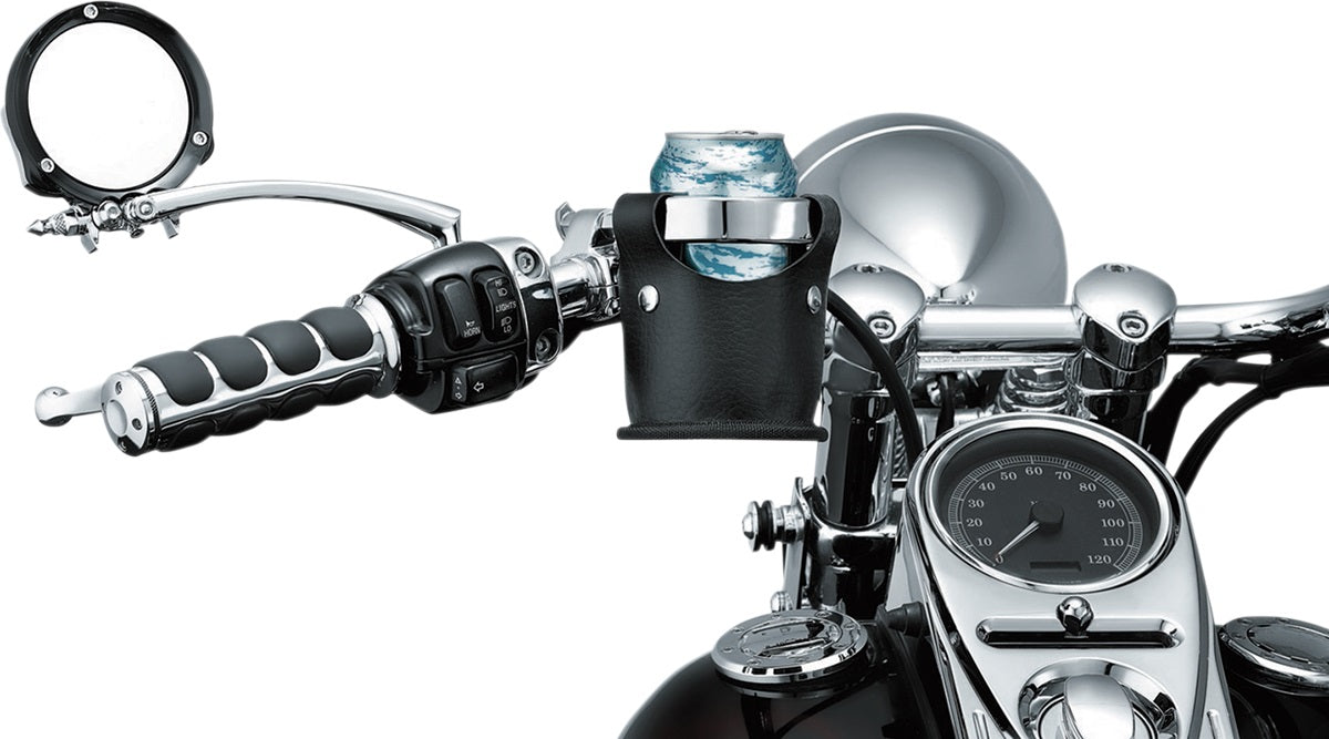 Kuryakyn Universal Accessory Mount Clamp - 1-1/4 Inch Handlebar Clamp For Motorcycle Drink Holders, Phone Mounts, Speakers & More, Chrome Finish