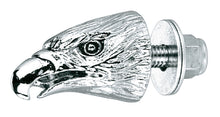 Load image into Gallery viewer, Eaglehead American Eagle Nut (1) Chrome, Red Eyes 1/4 inch -20 UNC Zodiac 011491
